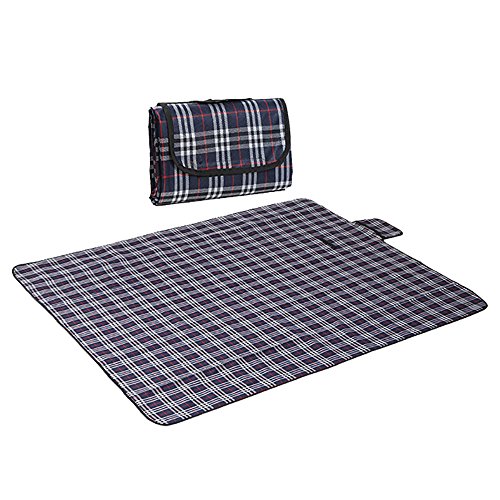 Lanker 59 x 70 inch Camping Picnic Beach Blanket Mat 4 Pattern Options B05C