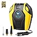 Tire Inflator, Electric Air Compressor Pump, 12V DC Portable Tire Pump with Digital Display up to 150PSI with Emergency LED Lighting and 10ft Long Cable for Car, Bicycle, Ball and Other Inflatables