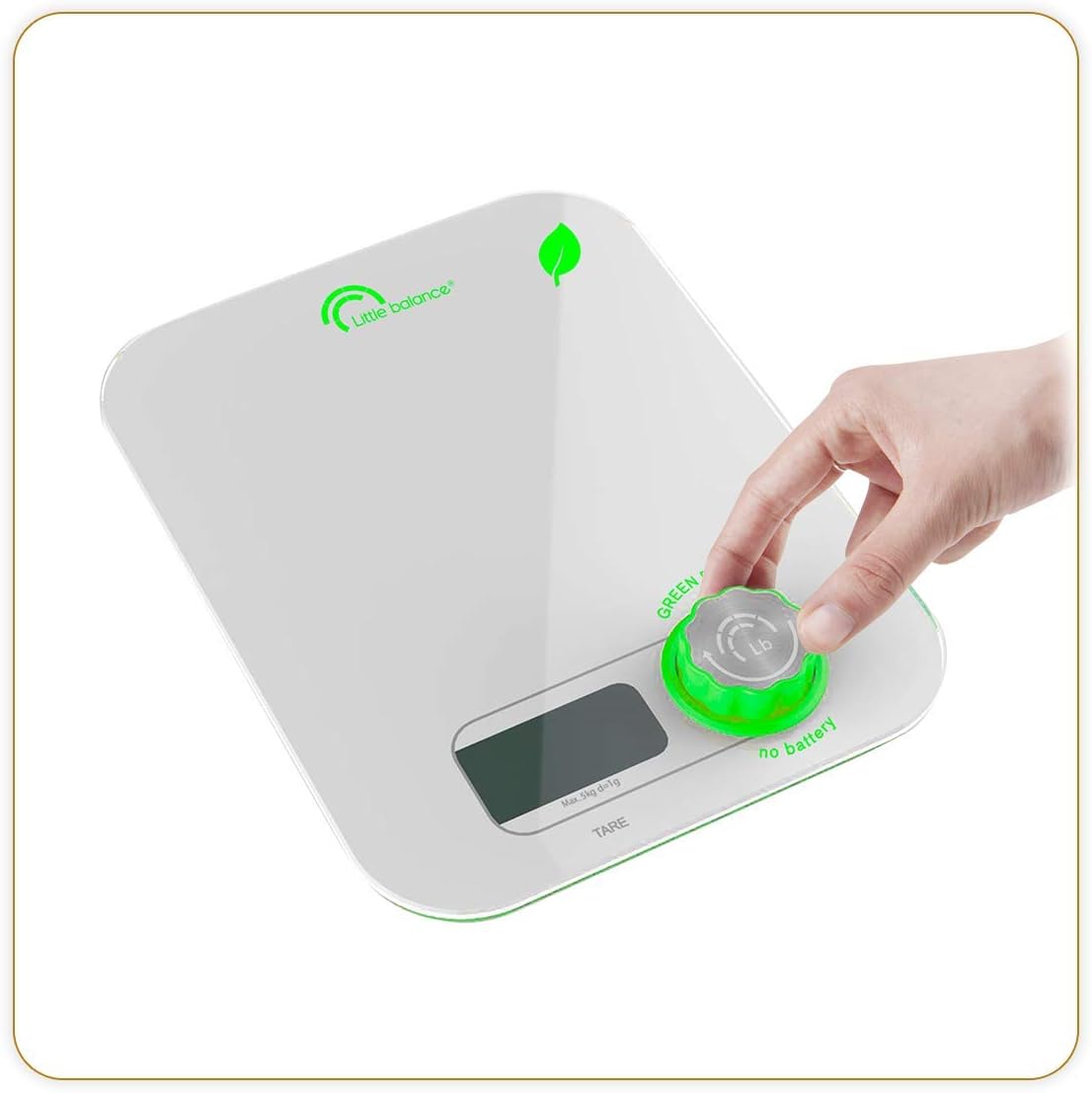 Kitchen Scale Edge, White, 42 x 200 x 255 mm