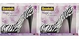 Scotch Shoe Dispenser with Magic Tape, 3/4 x 350 Inches, Zebra (C30-SHOE-Z) (2pack)