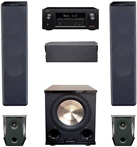 Premier Acoustic 5.1 Home Theater System Bundle with 2 PA-6F Tower Speakers, 2 PA-6S Surrounds, 1 PA-6C Center Channel Speaker, 1 BIC/Acoustech PL-200II Subwoofer, 1 Denon AVR-X2300W Receiver