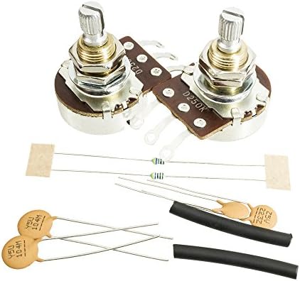 Greasebucket Tone Control Kit for Strat with Bourns 250k Split Shaft Pots