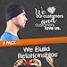 French Fitness Revolution - Skull Cap Helmet Liner Running Beanie - Ultimate Thermal Retention and Performance Moisture Wicking. Fits Under Helmets 2pack - Black & Gray