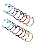 Mudder Stainless Steel Nose Ring Hoop Nose Stud Body Jewelry Piercing, 20 Gauge, 5/ 16 Inch, 16 Pieces