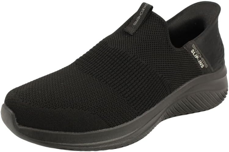 Hombre Ultra Flex 3.0 Smooth Step Slip-In ENTRENADOR, Black Knit/Trim, 42 EU