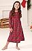 PajamaGram Stewart Plaid Flannel Nightgown, Red, Big Girls' 8