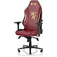 Secretlab Titan Evo House Lannister Gaming Chair - Reclining - Ergonomic & Comfortable Computer Chair with 4D Armrests - Magnetic Head Pillow & Lumbar Support - Small - Red/Gold - Leatherette