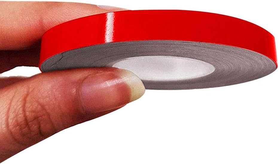 4R Quattroerre.it 10481 Trim Stripes3 Adhesive Strips for Cars Red, 7 mm x 10 mt