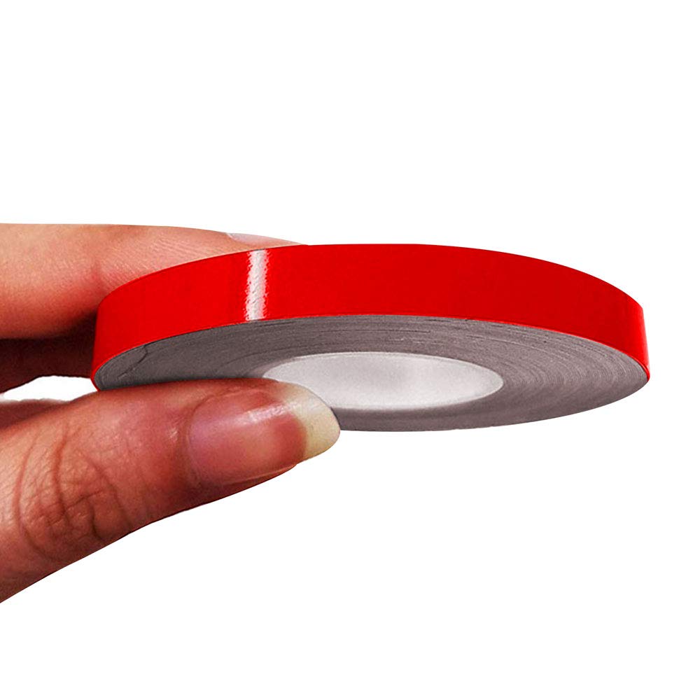 4R Quattroerre.it 10481 Trim Stripes3 Adhesive Strips for Cars, Red, 7 mm x 10 mt