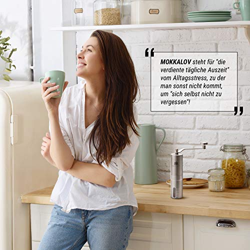 LÖWENKÖNIG® MOKKALOV Edition - Kaffeemühle manuell mit Keramik-Kegelmahlwerk I Kaffeemühle Hand - Handmühle aus… – Bild 7