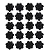 Hiramex 40 Pairs Nipple Breast Covers, Disposable Breast Pasties Adhesive Bra Nippleless Cover (Black)