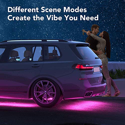 Govee Under Lights for Cars, Dimmable RGB Exterior Car LED Lights with 32 Colors, 7 Scene Modes and Music Mode, 2 Lines… - Image 3