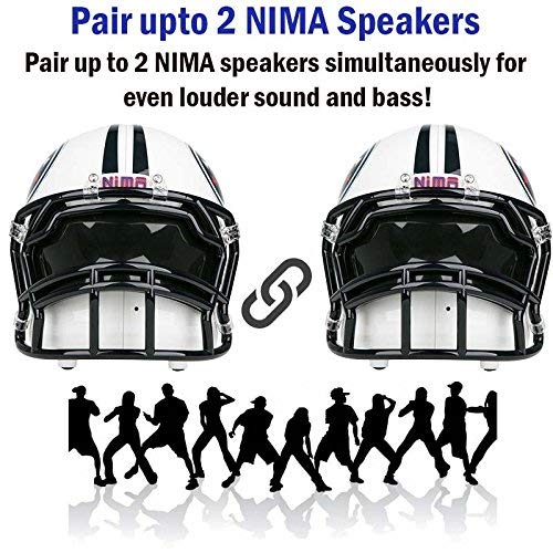 NIMA Portable Bluetooth Speaker, [Officially Licensed by NFL] NFL Football Helmet Small Stereo Speaker with Built-in-Mic, Hands-Free Call, AUX, Built-in-Subwoofer, HD Sound and Bass -Titans - Thumbnail 3