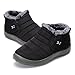 Letter Warm Fur Lining Slip On Flat Ankle Snow Boots Warm Shoe For Women