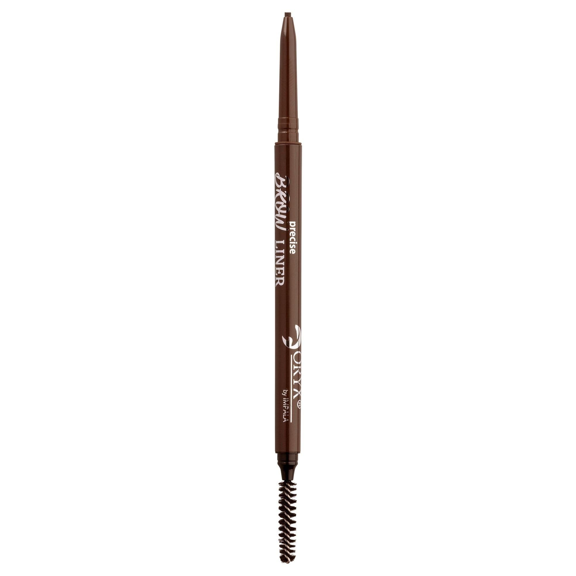 IMPALA ORYX Retractable Eyebrow Pencil with Brush, Automatic Eyebrow Filler, Ultra-pigmented, Waterproof, Transfer Resistant, Color 608 Brown Black