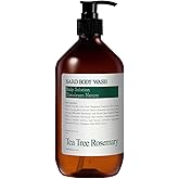BOUQUET GARNI NARD Body Wash - Tea Tree Rosemary 16.9 fl. oz. / Rich Foam Cleanser with 5 Herbal Extracts, AHA & Pore Purifying Agents