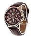 2016 Male Quality Leather Belt Casual Fashion Watches Three Six-Pin Quartz Watches Quartz Watch Brown