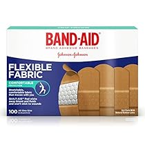 Band-Aid Brand Flexible Fabric Adhesive Bandages For Minor Wound Care, 100 Count