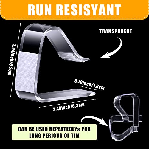 24 Pieces Clear Table Skirting Clips Plastic Table Cloth Hold Down Plastic Tablecloth Clips for