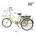 Domingo Petrucci Adult Tricycle Trike 26 inch Cruise Bike Three-Wheeled Bicycle with Large Size Basket for Recreation, Shopping, Exercise Men’s Women’s Bikethumb 1