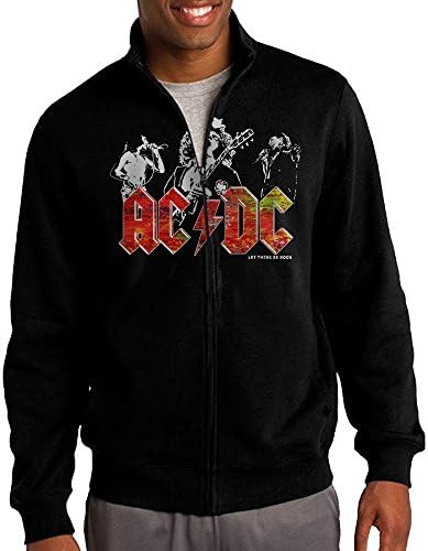 Highway To Hell Acdc Mens Zipper Jacket Hoodie