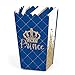 Big Dot of Happiness Royal Prince Charming - Baby Shower or Birthday Party Favor Popcorn Treat Boxes - Set of 12