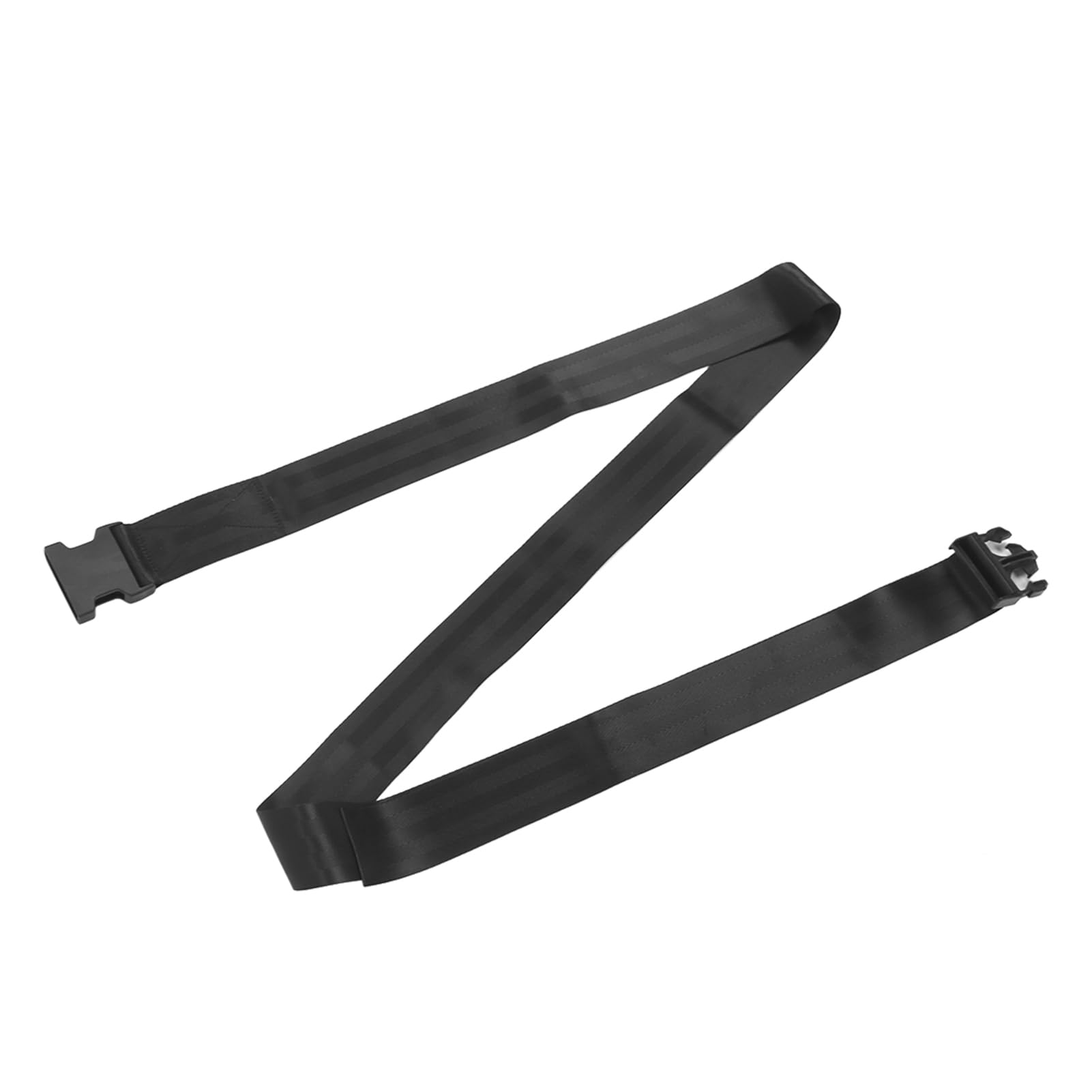 Pongnas Stretching Strap, Polyester Leg Shoulder Exercise Belt for Fitness, Push Button Release Design (Polyester, Adjustable Length) Black