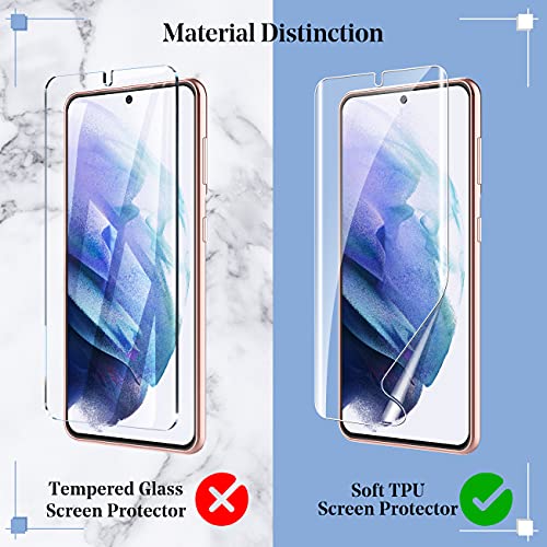 UniqueMe for Samsung Galaxy S21 Ultra Screen Protector, 2 Pack 5G 6.8