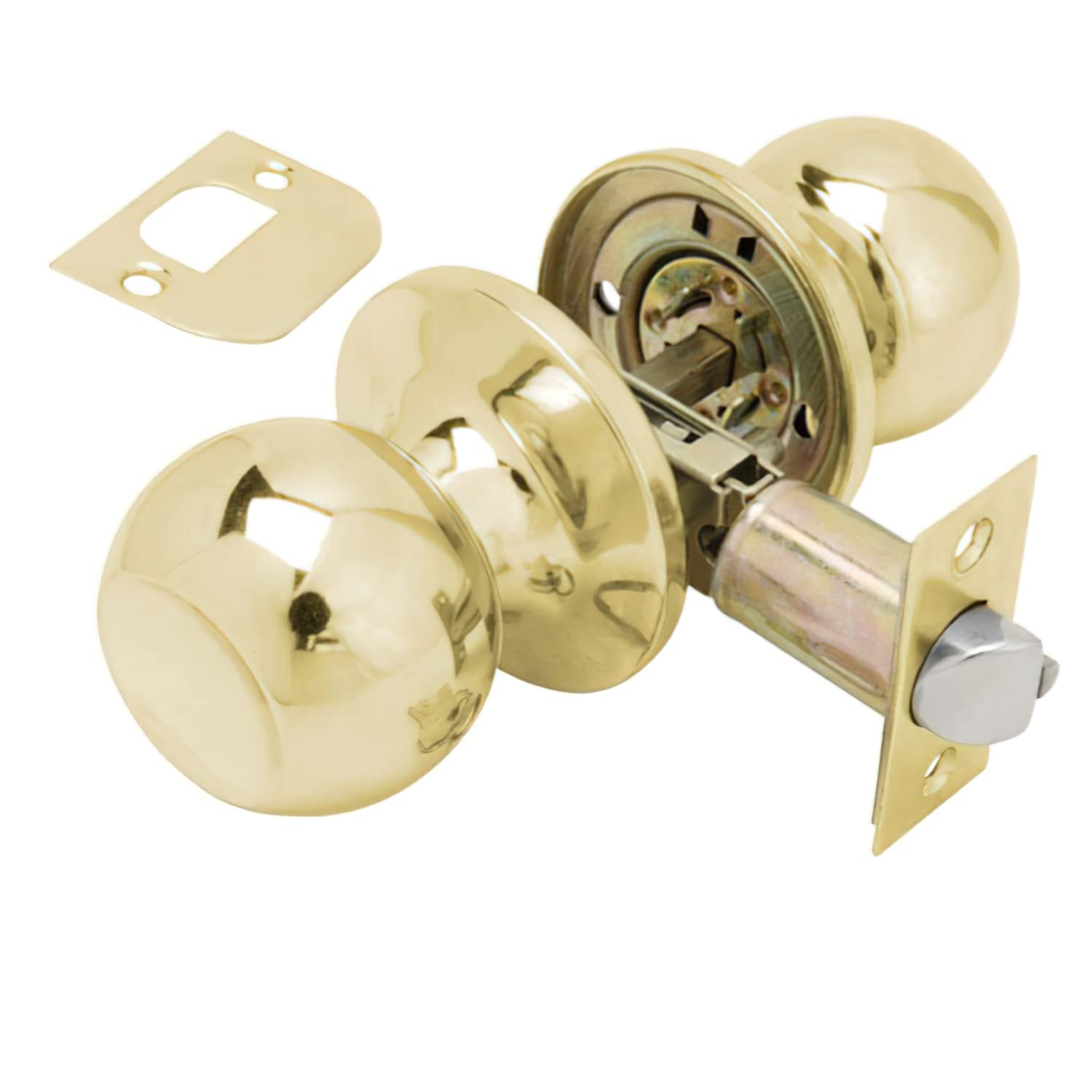 Wolfpack Simple Brass Doorknob