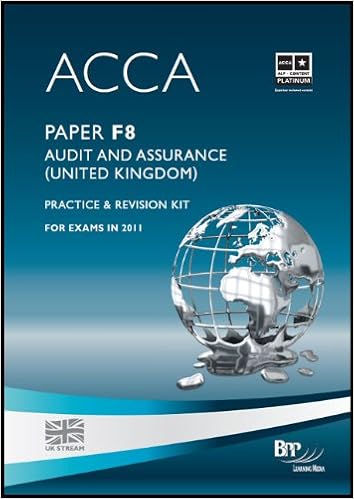 Acca F8 Audit And Assurance Gbr Revision Kit Bpp Learning Media 9780751794052 Amazon Com Books
