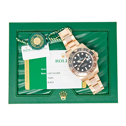 Rolex-GMT-Master-II-126715-18K-Rose-Gold-Watch-Black-Dial-Black-and-Brown-Rotatable-Bezel-UNWORN