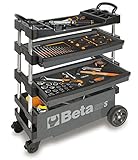 Beta - C27S-G - 4 Compartment Foldable Tool Cart