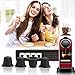 IreVoor Espresso Lids and Refillable Pods Coffee Capsules Set 100 pcs Foil Seal and 100 pcs Empty Capsule 1 pcs Spoon