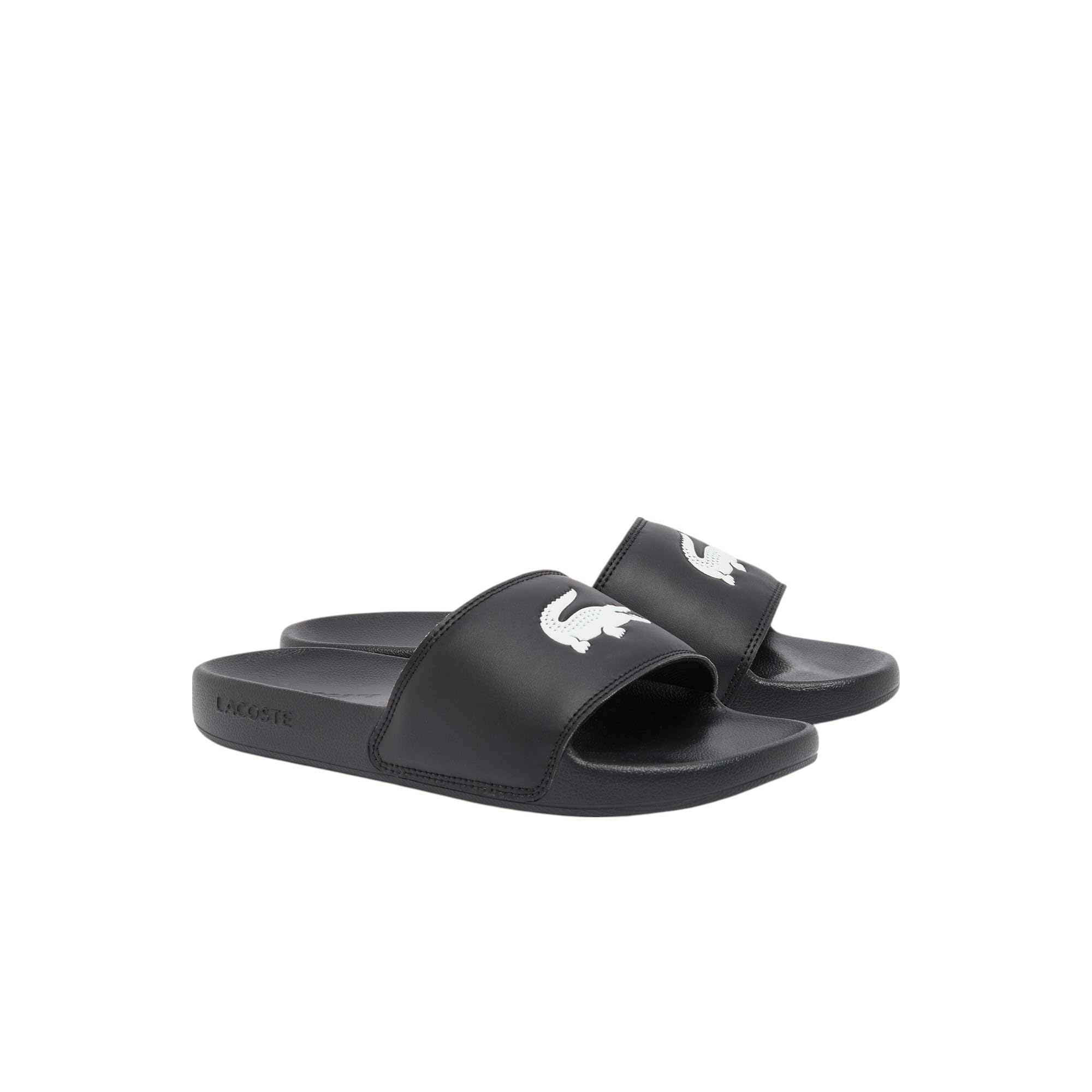 Lacoste Women's Serve Slide, Black Croc, 9 Image