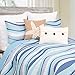 C&F Home Sea Waves Seawaves Blue Ocean Coastal Theme Full/Queen Bed 3-Piece Beach Reversible Coverlet Lightweight Quilt Set with 2 Standard Shams Reversible Coverlet Comforter Nautical Bedding Set