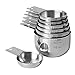KitchenMade Measuring Cups 7 Piece Set of Quality Professional Grade 18:8 Stainless Steel-Perfect for Dry and Liquid Ingredients, small