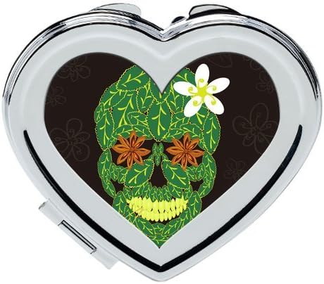 Custom Skull Heart-shaped Cosmetic Mirror
