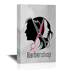 Hair Style Hair Cut Concept with The Silhouette...