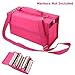 NIUTOP 80 Slots Marker Pen Case Markers Carrying Bag Holder for Primascolor Marker and Copic Sketch Marker, Permanent Paint Marker, Dry Erase Marker, Repair Marker Pen, Color Highlighter