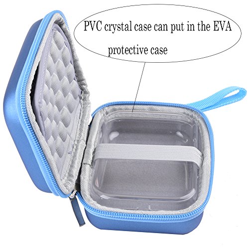 SAIKA Shockproof Travel Carrying Hard Case Storage for HP Sprocket Portable Photo Printer (2nd Edition)/Polaroid Zip Mobile Printer/Lifeprint 2x3 Portable Protective Pouch Box - Blue - Thumbnail 5