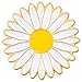 PinMart's White Daisy Flower Spring Time Easter Enamel Lapel Pin
