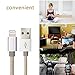 iPhone Cable BULESK 3Pack 10FT Nylon Braided Lightning to USB iPhone Charger Cord for iPhone 7 Plus 6S 6 SE 5S 5C 5, iPad 2 3 4 Mini Air Pro, iPod - Gold & Silver