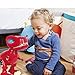 Haite Interactive Robot Dinosaur Toy, Walking Realistic Dinosaur with Sound, Built in Color- Changing LED Eyes, Glowls, Wags Tails, Gift for Kids/Boys/Girls, Red (Dinosaur Toy-Red)