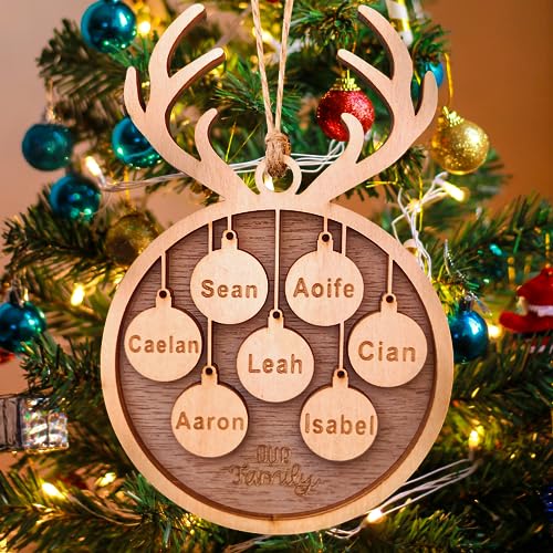 Personalized 2023 Christmas Ornaments, Customize 110 Names Christmas