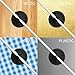 Cable Clips, ONME Cable Holder Multipurpose Cord Management for Home Non-Toxic Rubber Material Self-Adhesive Desk Cord Clips Durable Cord Organizer Black Cord Holder for Office (3 Colors 6pcs)