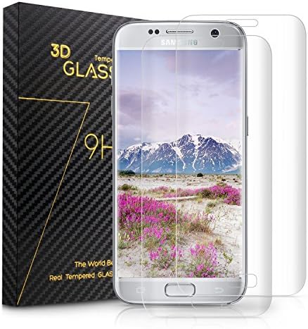 Atill- 2 Pieces Galaxy S7 Edge Screen Protector Full Coverage 3D Glass tempered Screen Protector for Samsung Galaxy S7 Edge