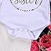 3Pcs Cotton Newborn Baby Girls Tops + Flower Pants + Headband Clothes Outfits Set (0-6M, White)