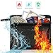 Fireproof Document Bag - Money Bag Non-Itchy Silicone Coated Water Resistant Envelope Pouch Bag Fireproof Safe Storage for Cash, Documents, Jewelry, and Passport