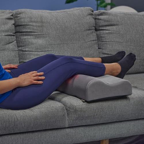 Power Therapy Colchón Masajeador con 3 velocidades Power Med 3 tipos de Masaje Colchoneta Multifuncional con Terapia de Vobración, Calor Infrarojo y Masaje Tipo Shiatsu Color Gris