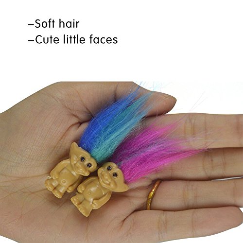 10Pcs/lot Random vintage trolls Lucky Doll Mini Figures Toy 1\